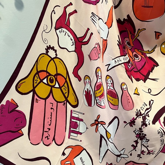 Echo Accessories - Echo travel scarf, approximate 26.5x26.5